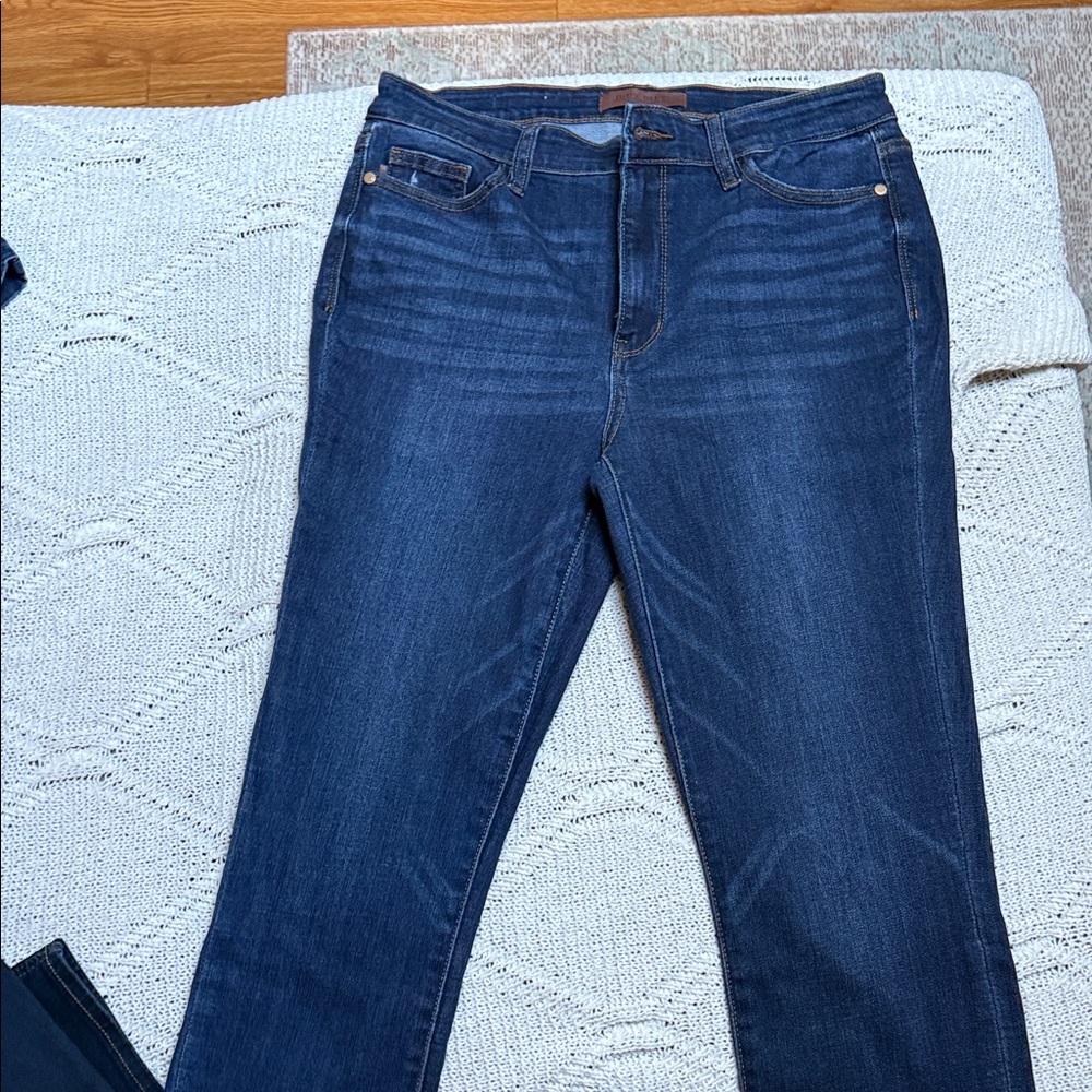 Judy Blue Dark Blue Skinny Fit Capri Jeans